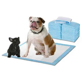 100 Pcs 60x60cm Ultra Absorbent Puppy Pet Dog Cat Toilet Training Pads Blue