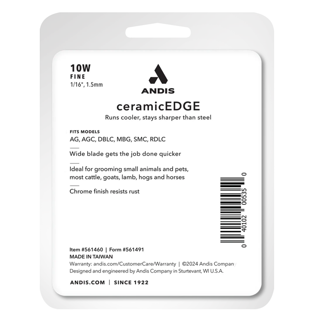 #10W Fine CeramicEdge Wide Blade by Andis