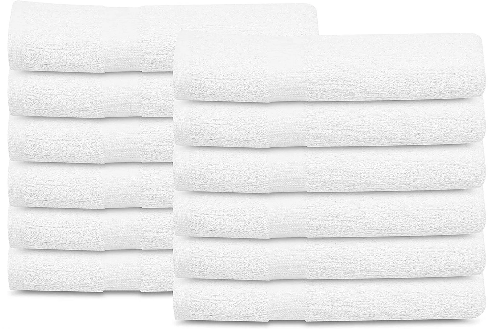 120 Bulk Pack New White 20X40 Cotton Blend Bath Towels Soft & Quick Dry 5 lb/dz 15 Dozen