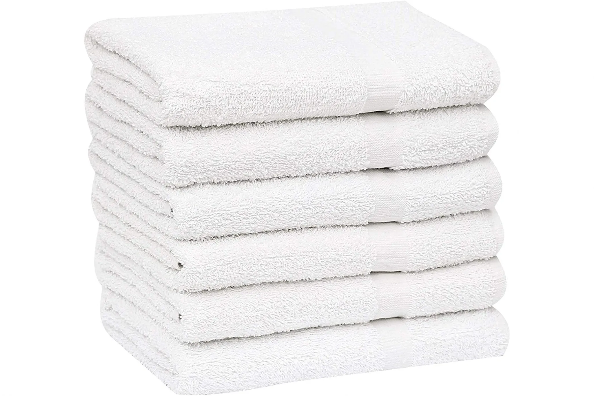 120 Bulk Pack New White 20X40 Cotton Blend Bath Towels Soft & Quick Dry 5 lb/dz 15 Dozen