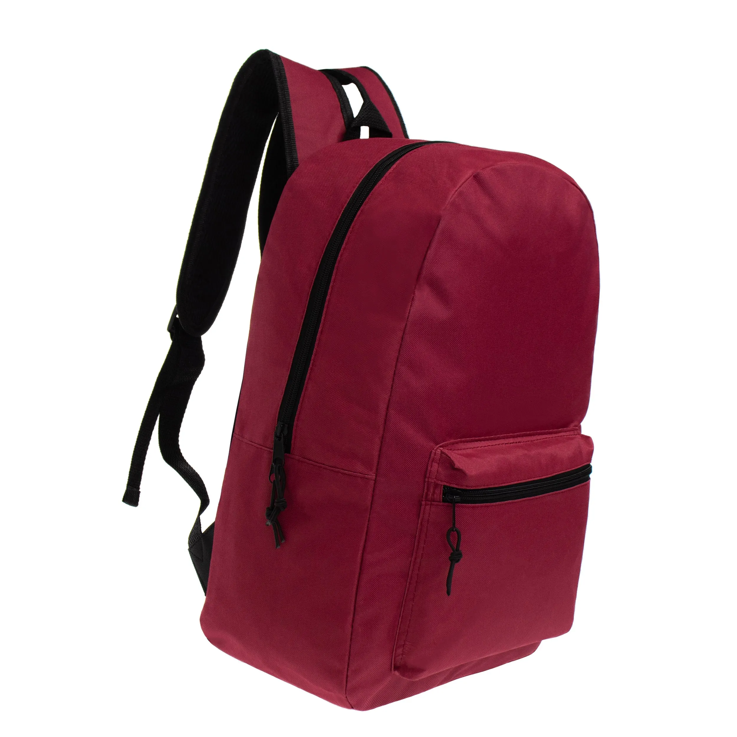 17" Kids Basic Wholesale Backpack in 8 Colors - Bulk Case of 24