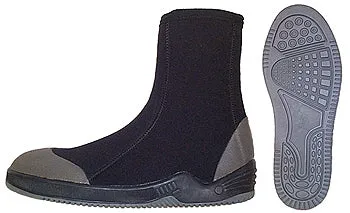 5mm Deluxe Hard Bottom Scuba Bootie with Zipper, Toe Cap, and Heel Cap