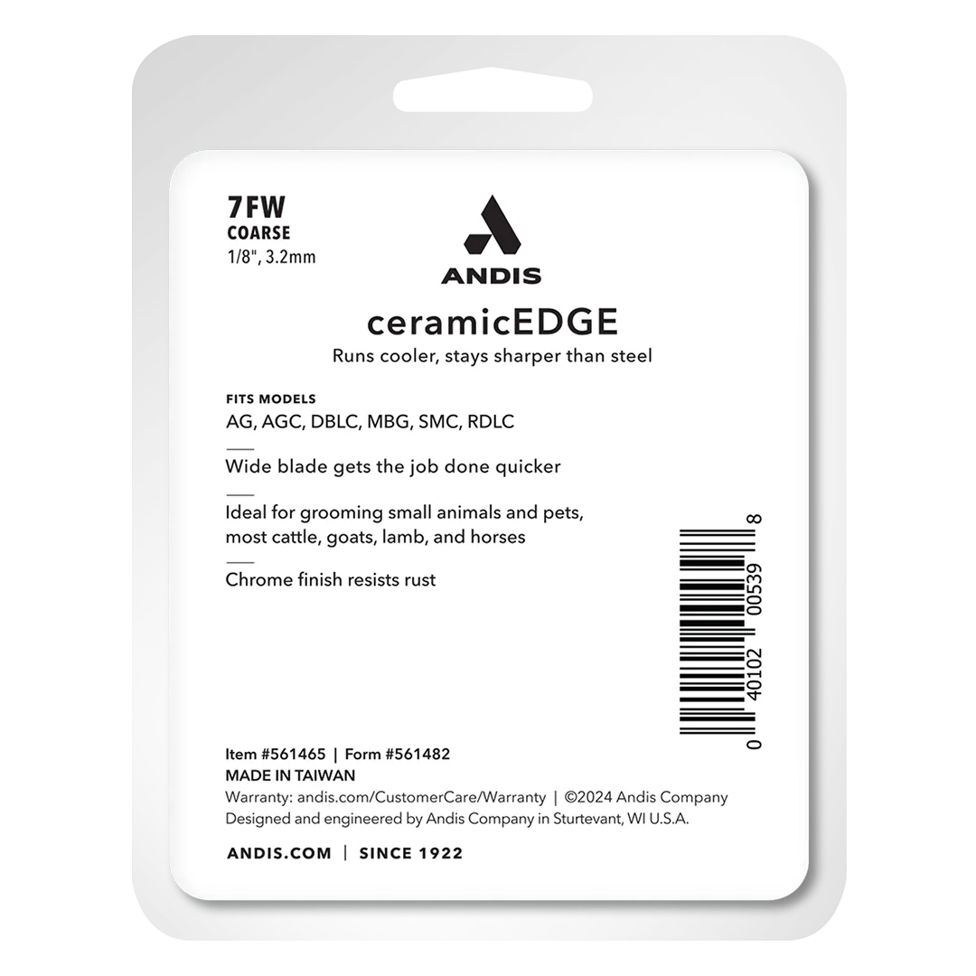 #7FW Coarse CeramicEdge Wide Blade by Andis