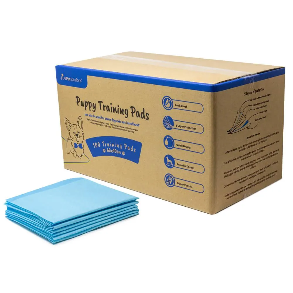 AllPetSolutions 100 x Medium Disposable Puppy Pads - 60 x 40cm