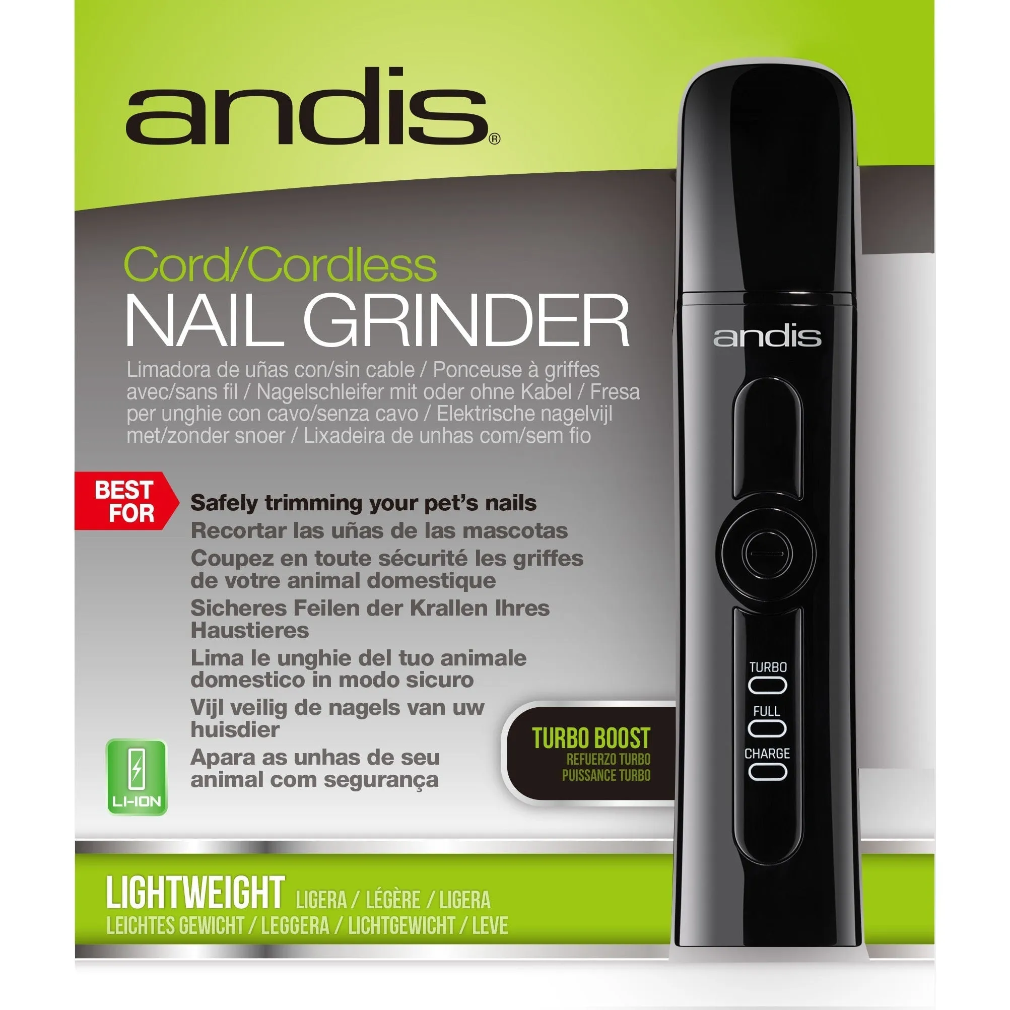 Andis 2-Speed Cordless Dog Nail Grinder