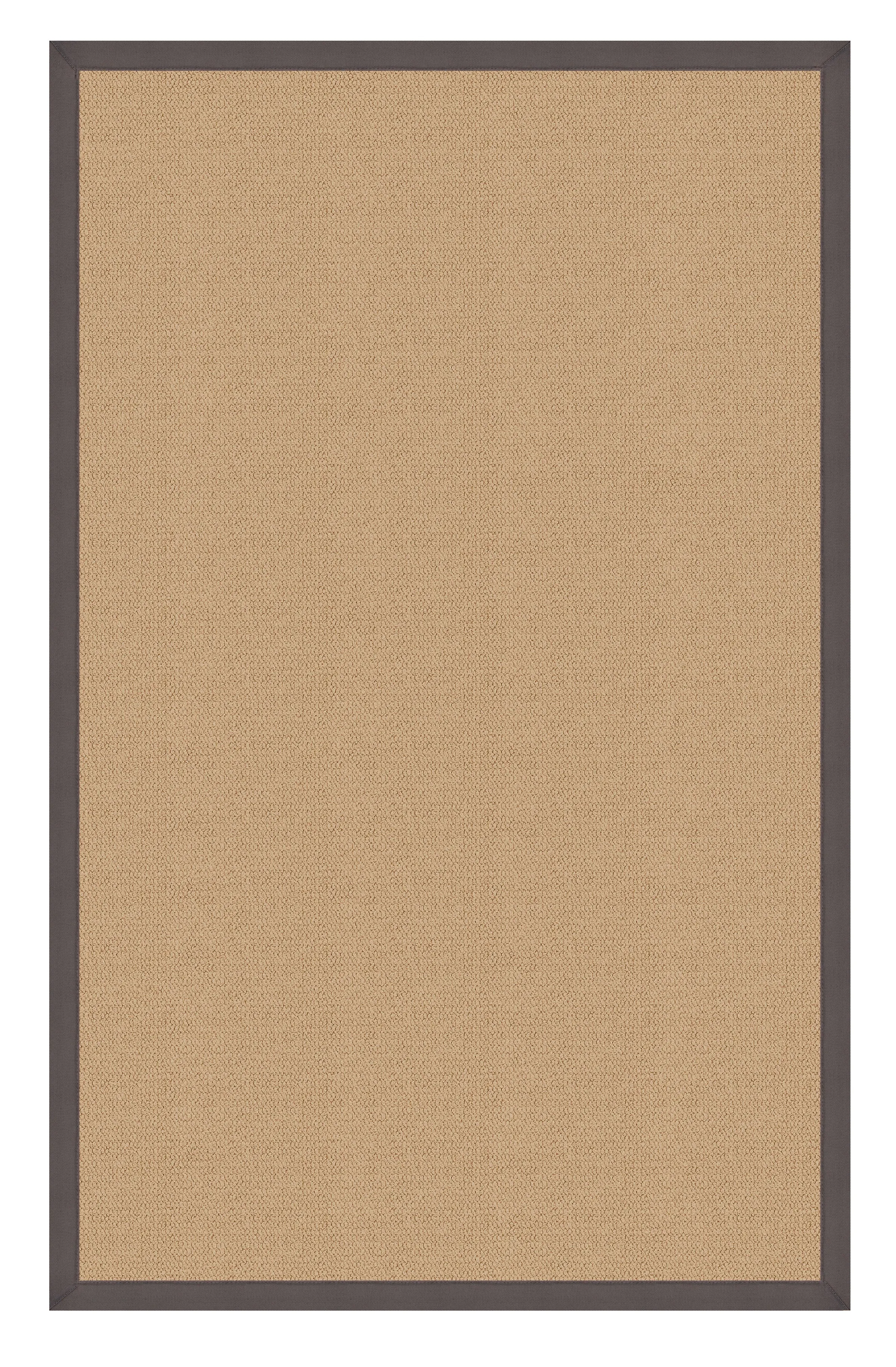 Benzara 12 x 2.5 Feet Hand Finish Wool Rug with Action Backing, Beige and Gray