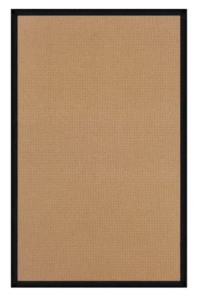 Benzara 2.83 x 1.83 Feet Hand Finish Wool Rug with Latex Bottom Layer, Brown and Black