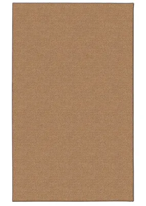 Benzara 8 X 2 Feet Hand Tufted Wool Rug with Jute Backing, Cork Brown