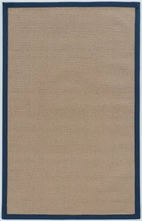 Benzara 8 x 2.5 Feet Hand Finish Wool Rug with Action Backing, Brown and Blue