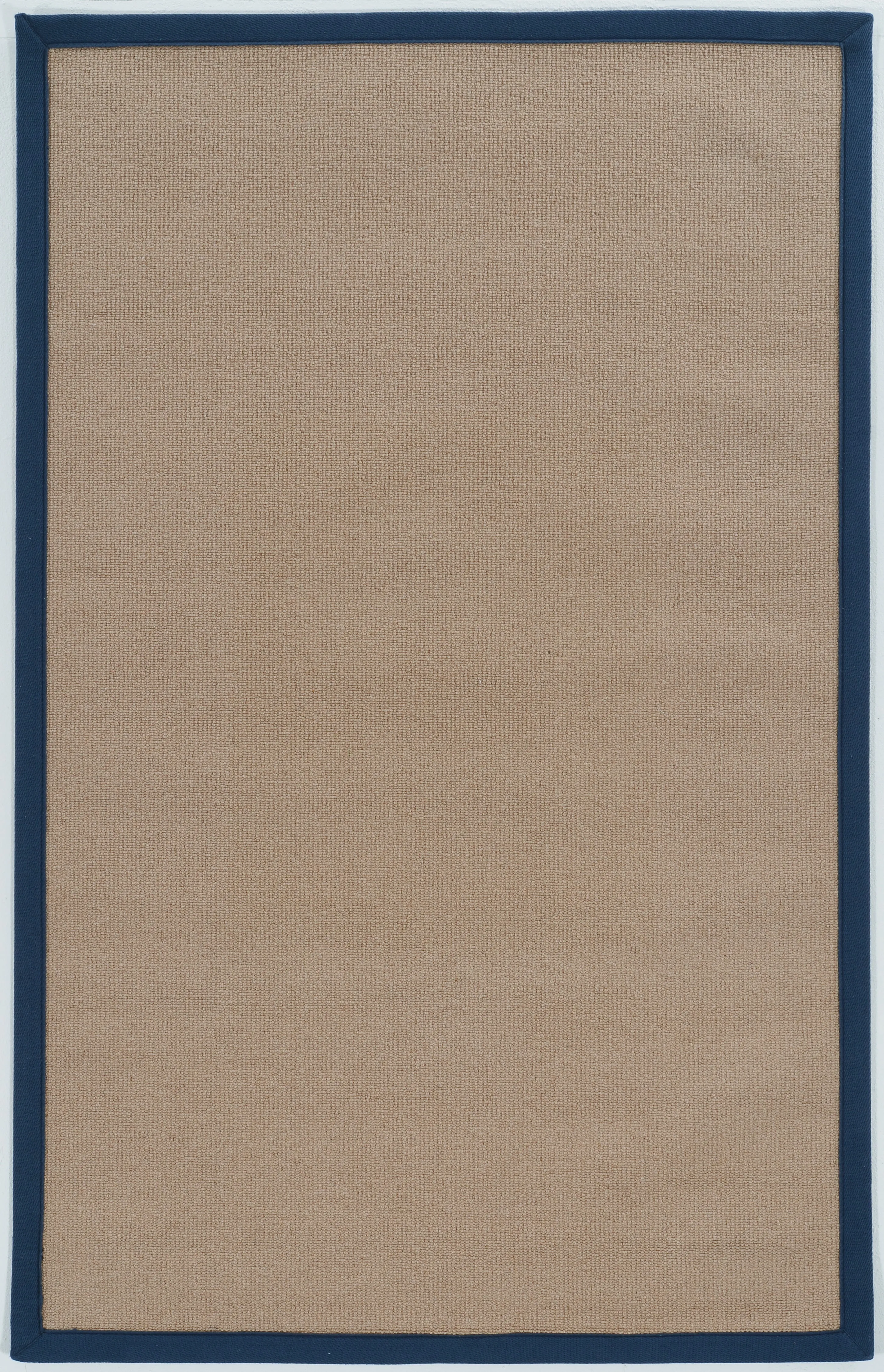 Benzara 8 x 2.5 Feet Hand Finish Wool Rug with Action Backing, Brown and Blue