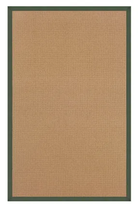 Benzara 8 x 2.5 Feet Hand Finish Wool Rug with Action Backing, Brown and Green