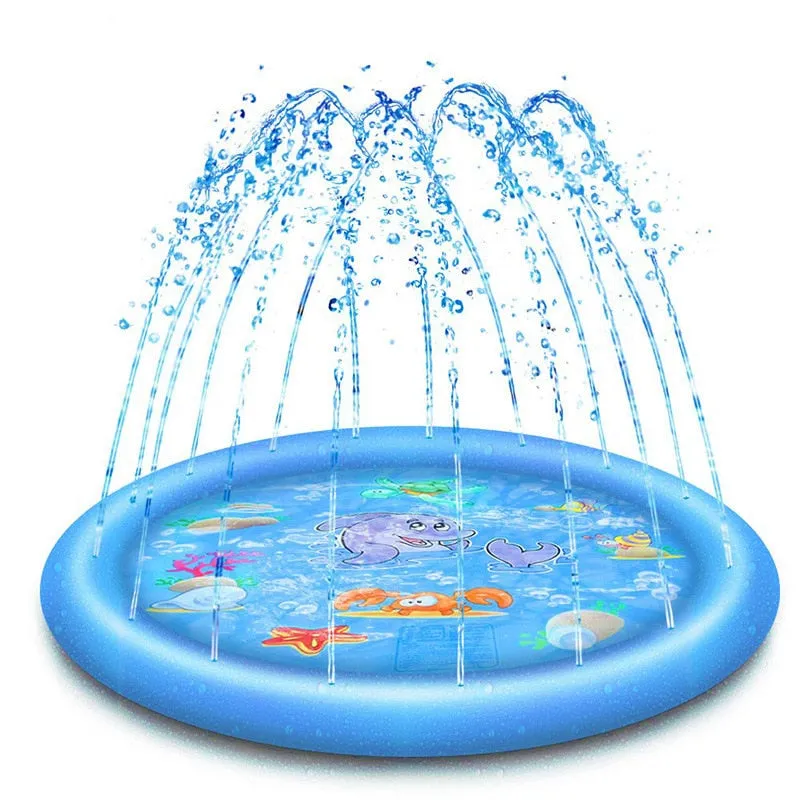 Best Dog Splash Sprinkler Pad Cooling Mat Swimming Pool Bathtub