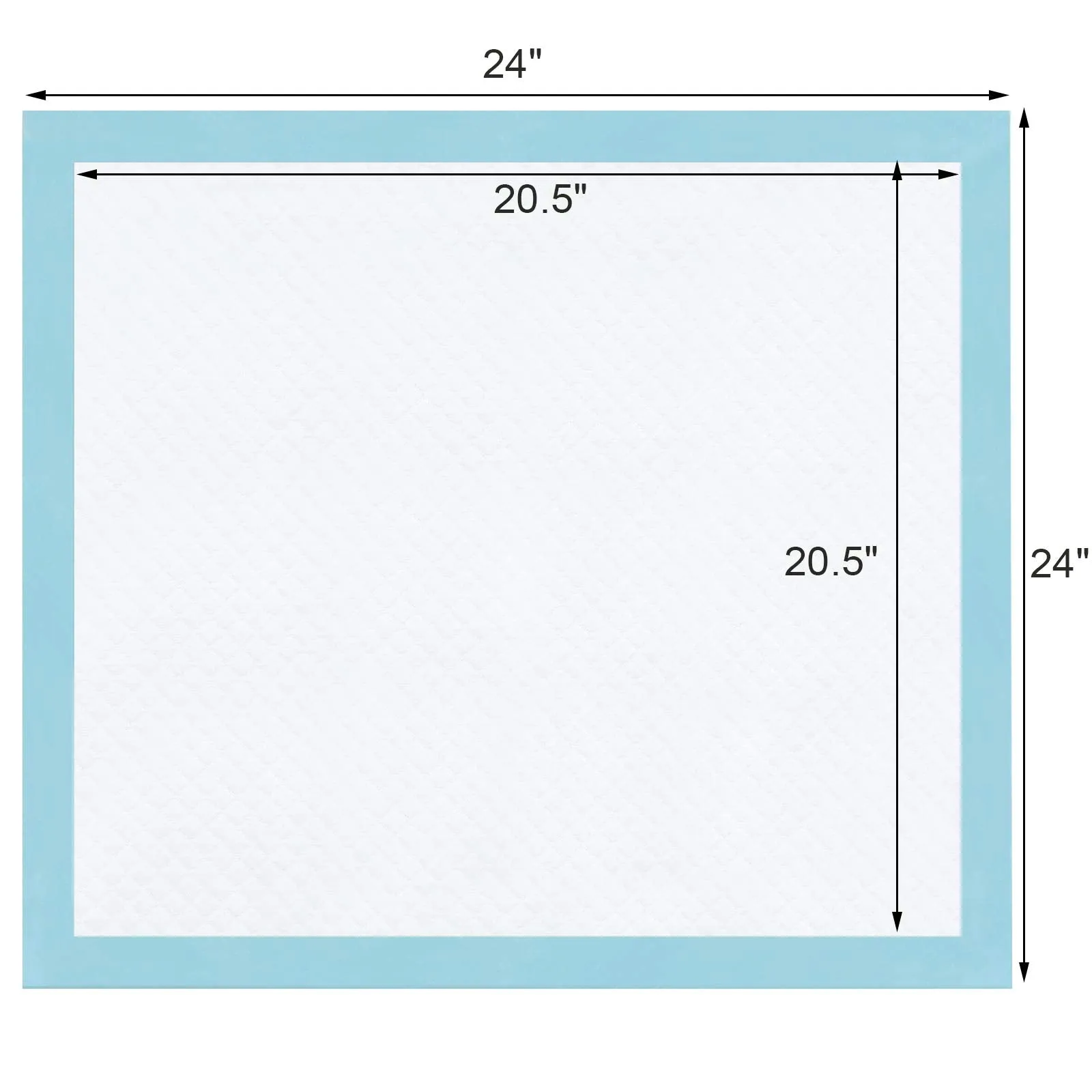 BESTLE Large Pet Training and Puppy Pads Pee Pad for Dogs 24"x24"-80 Count Super Absorbent & Leak-Proof