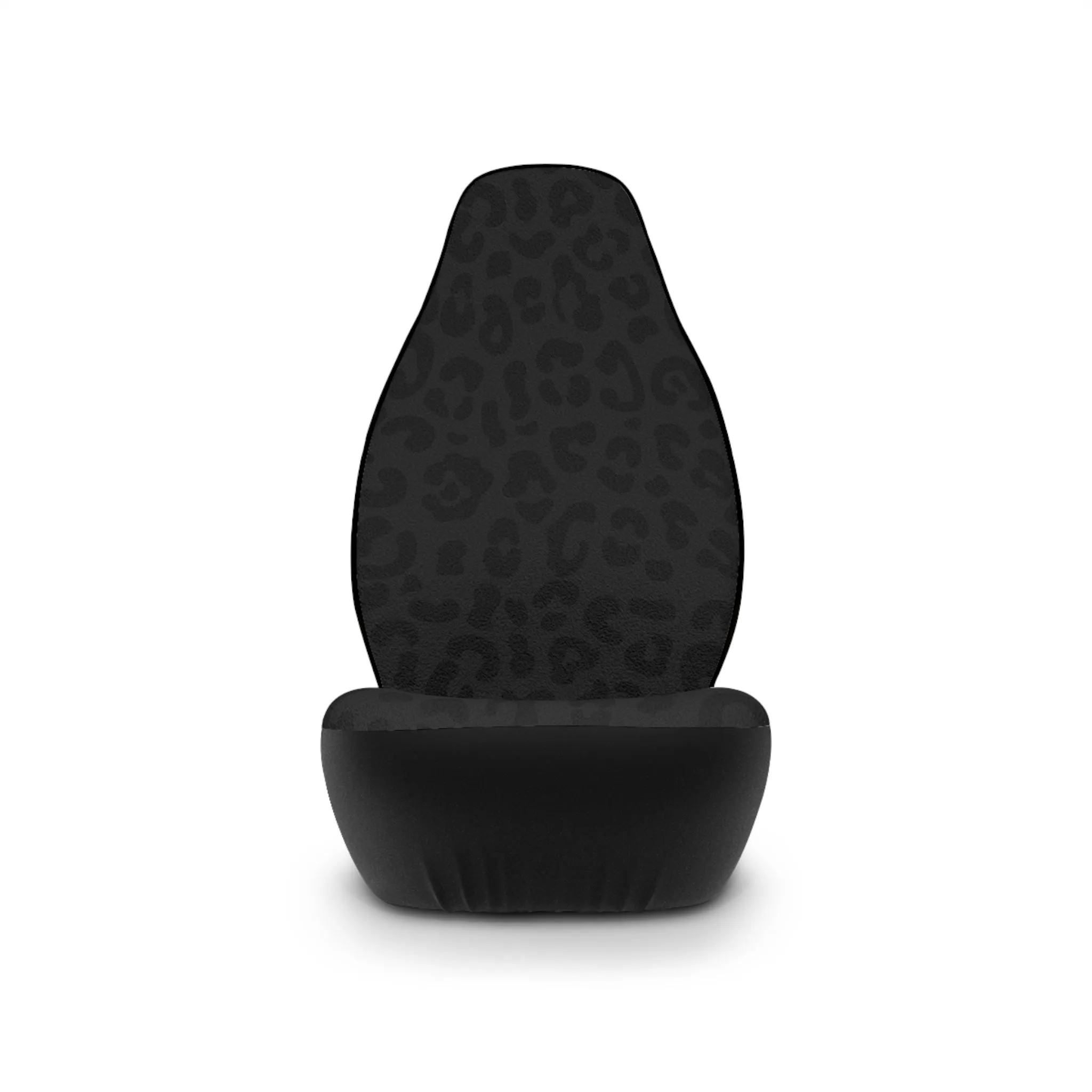 Black Leopard Car Seat Cover