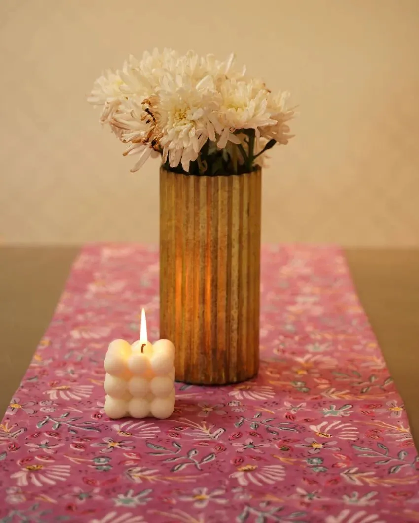 Blooming Cotton Table Runner