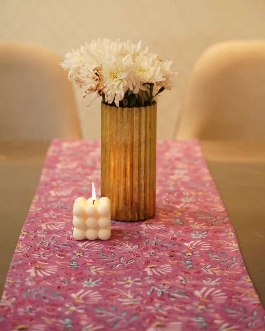 Blooming Cotton Table Runner