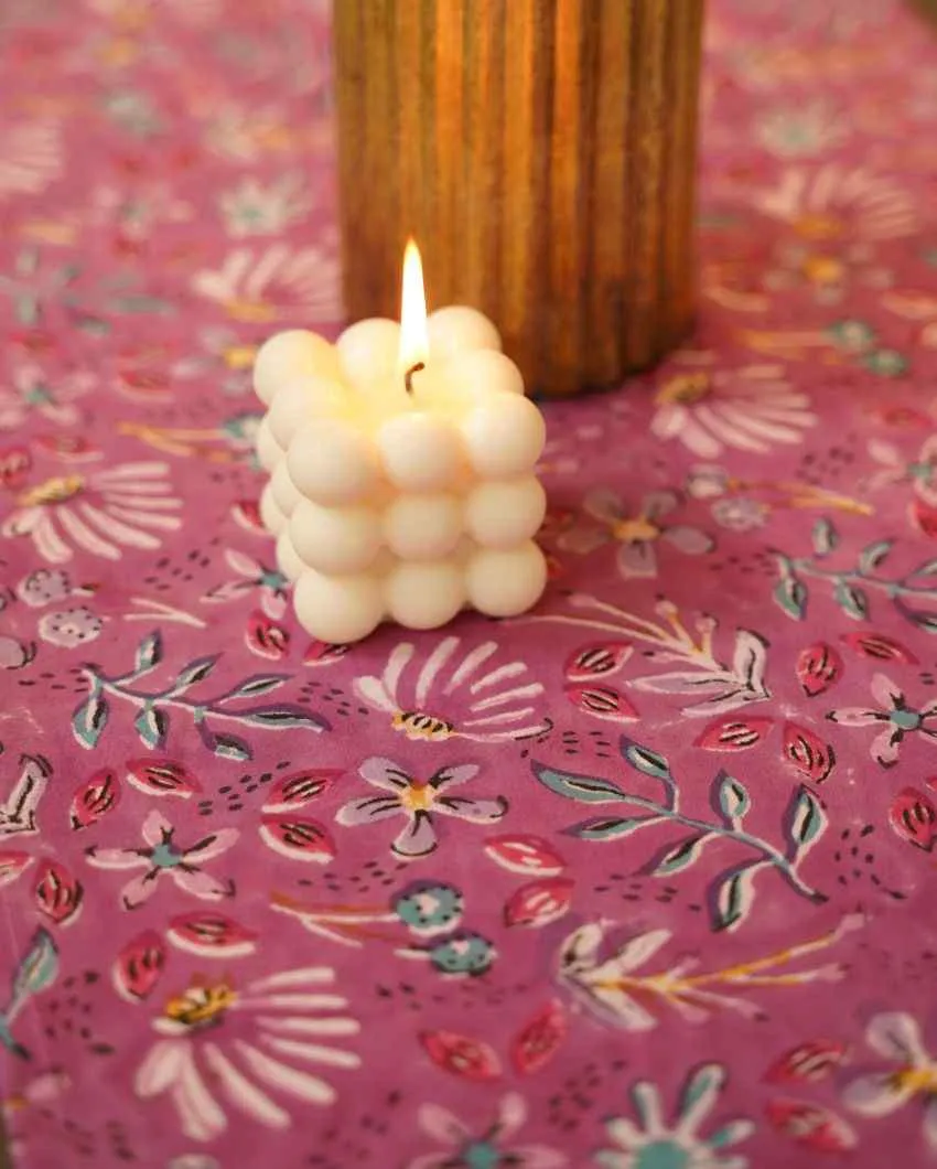 Blooming Cotton Table Runner