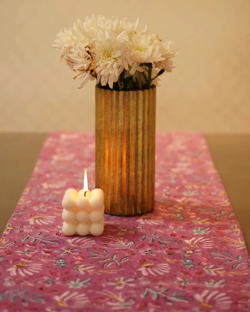 Blooming Cotton Table Runner