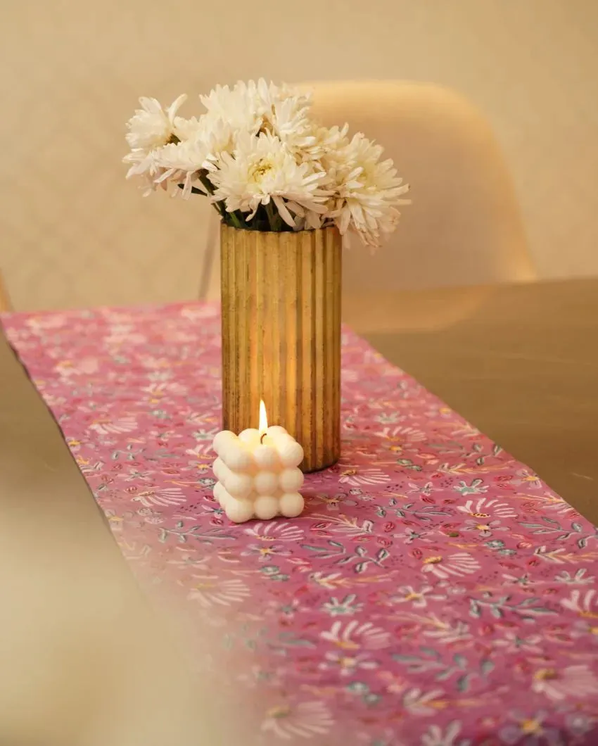 Blooming Cotton Table Runner