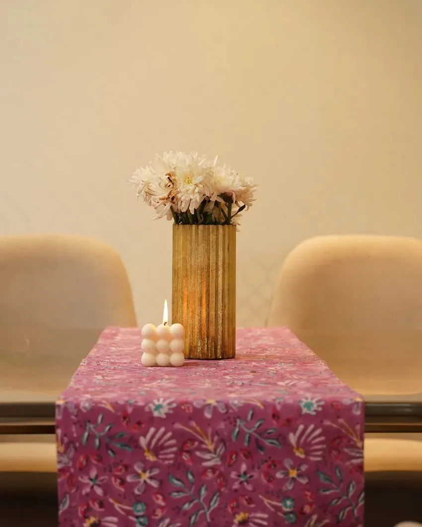 Blooming Cotton Table Runner