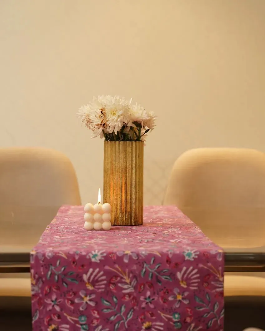 Blooming Cotton Table Runner