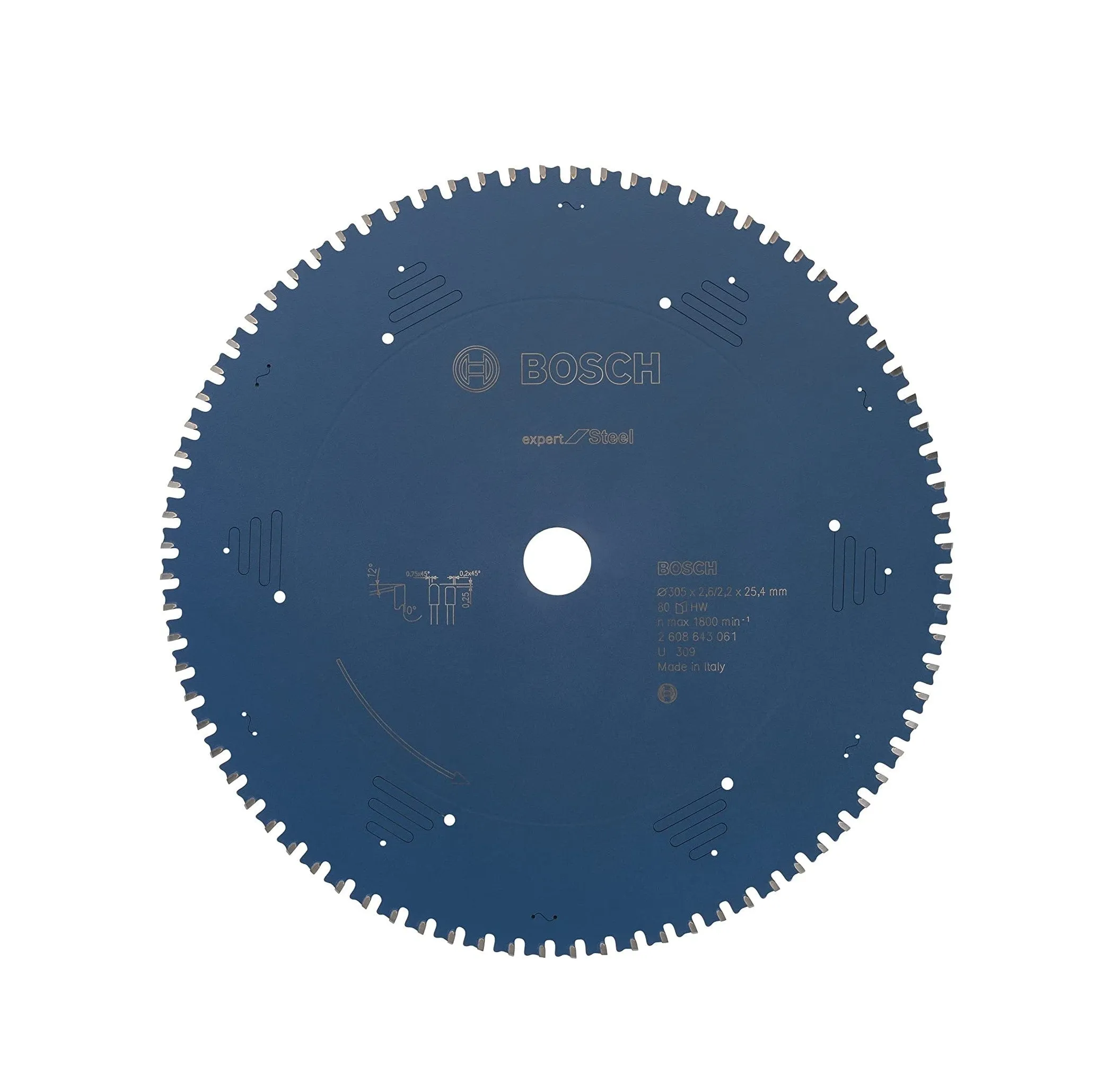 Bosch | Circular Saw Blade 305mm 80T Expert for Steel - Dry Cutting