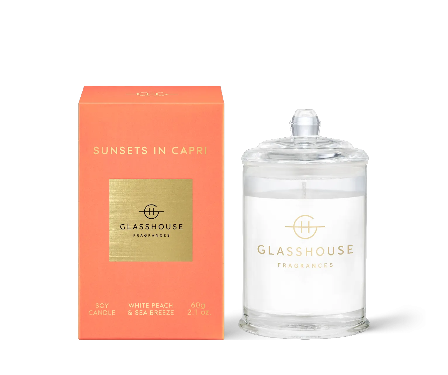 Candle 60g - Sunsets In Capri - Glasshouse Fragrances