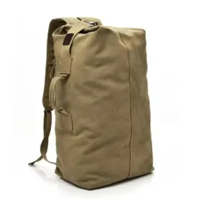 Canvas Fabric Hiking Backpack With Large Capacity