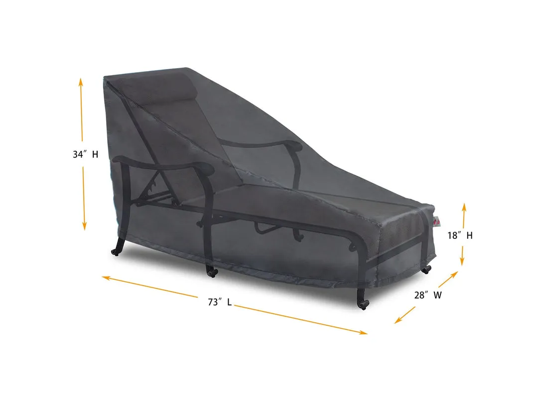 Chaise Lounge Cover - 73" L x 28" W x 18''/22.5"/37'' H - Mercury By Shield