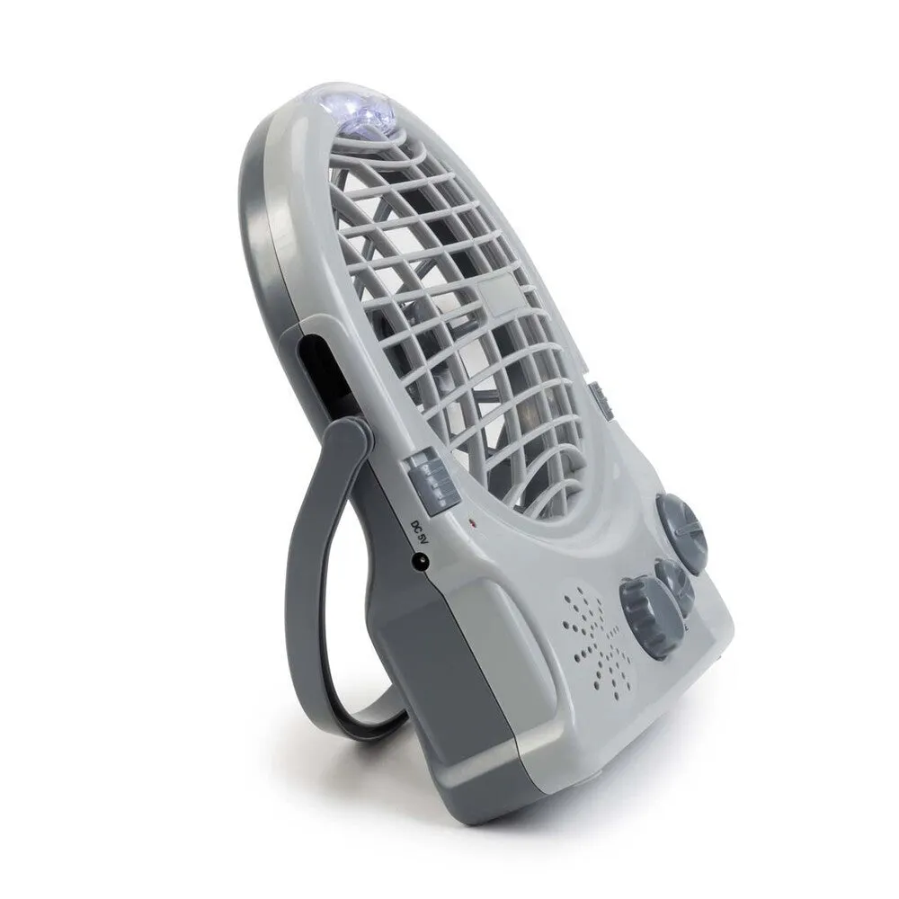 Companion Rechargeable Fan with Radio / Ideal for Outdoors /Travel