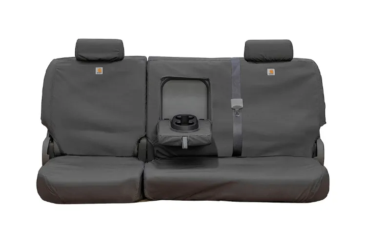 Covercraft SSC8375CAGY Chevy Silverado 2500HD/3500HD 2007-2014 Carhartt SeatSaver Custom Rear Seat Covers Gravel