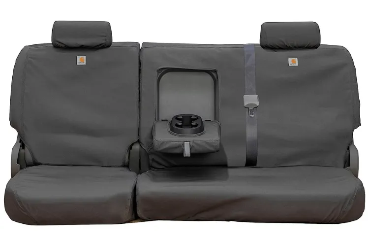 Covercraft SSC8375CAGY GMC Sierra 2500HD/3500HD 2007-2014 Carhartt SeatSaver Custom Rear Seat Covers Gravel