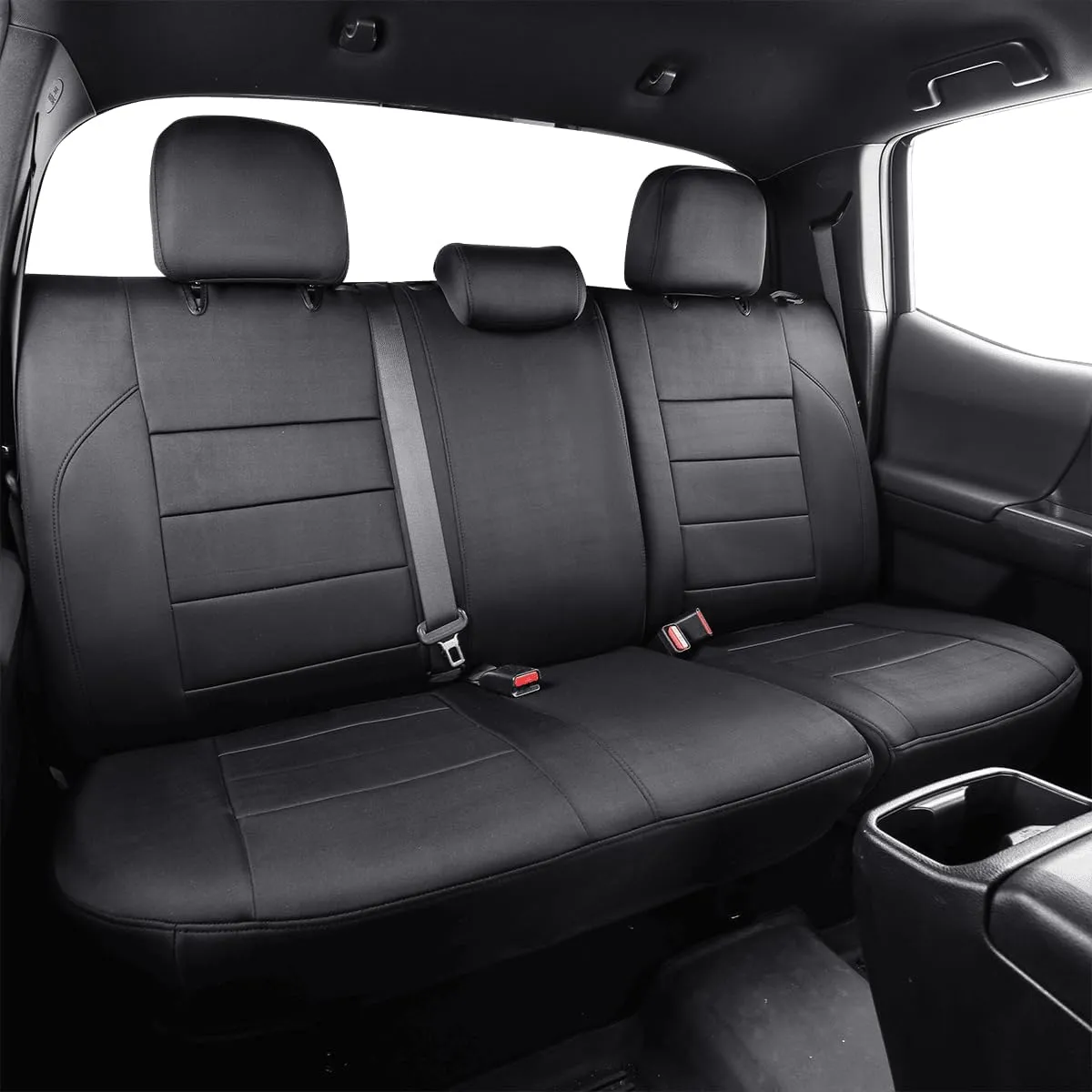 Custom Fit Tacoma Car Seat Covers for Select Toyota Tacoma 2016 2017 2018 2019 2020 2021 2022 2023 Double Cab/Extended Cab/Crew Cab -Full Set,Leather "INSTOCK"