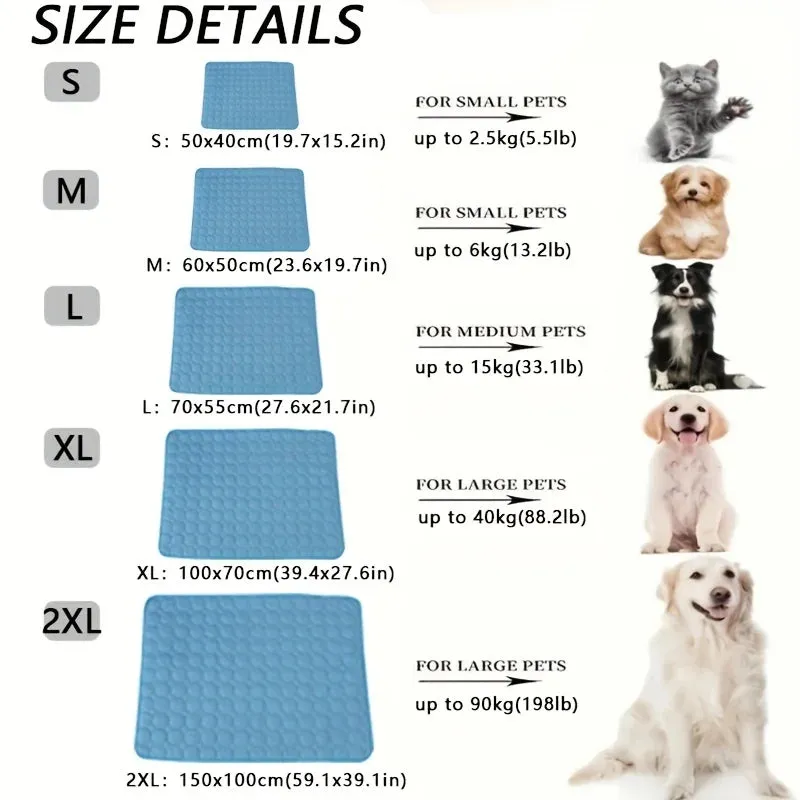 Dog Cooling Mat: Extra Large Summer Bed