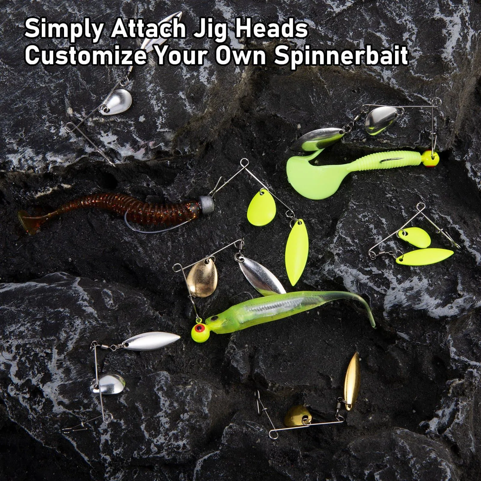 Dr.Fish 10pcs Double Blade Spinnerbait Arms