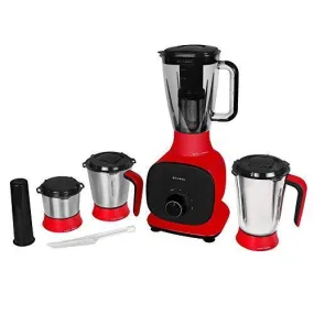 Faber 800W Juicer Mixer Grinder with 3 Stainless Steel Jar  1 Fruit Filter (FMG Candy 800 3J 1 Pc), Mystic Red