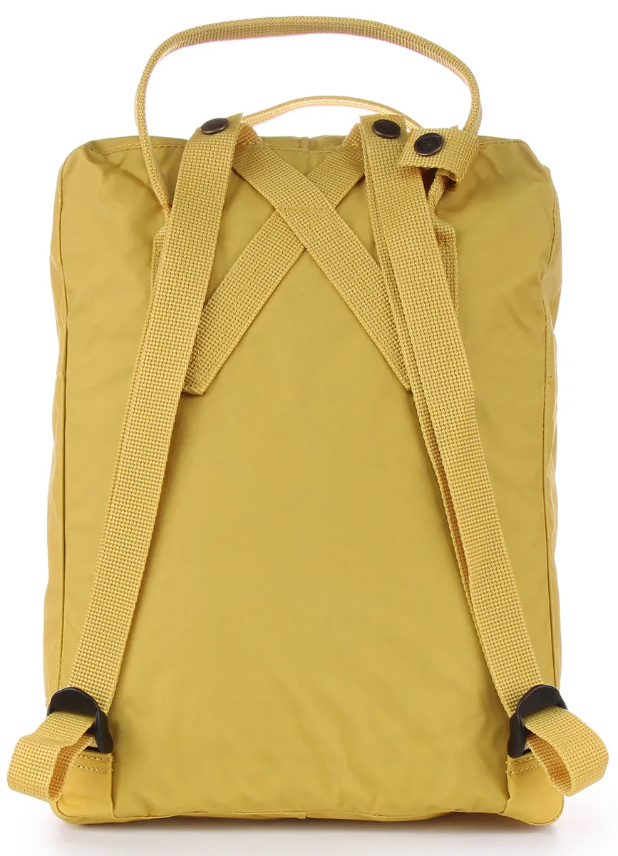 Fjallraven Kanken Backpack In Yellow Red