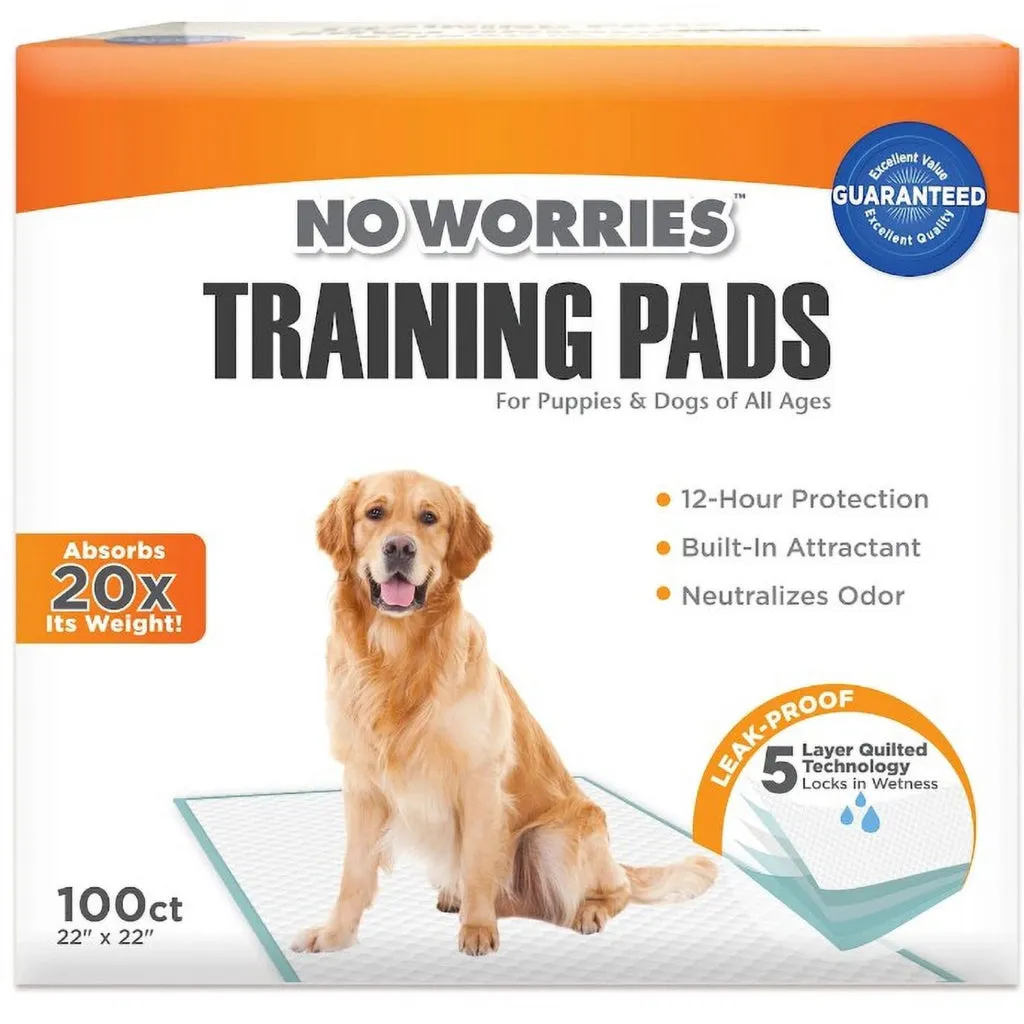 Four Paws No Worries 12-Hour Dog Training Pads - 22 x 22 inch (100 ct)