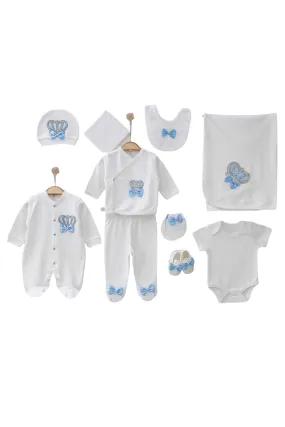 Henry Baby Blue Newborn Coming Home Set (10 Pcs)