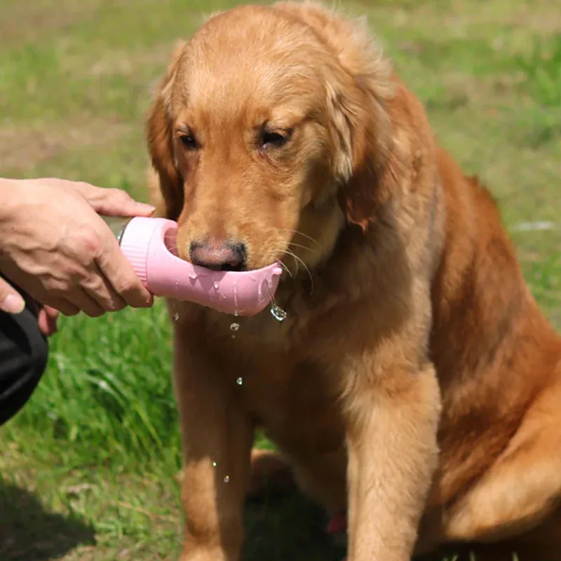 Holapet Portable 2-in-1 Dog Water Bottle and Bowl