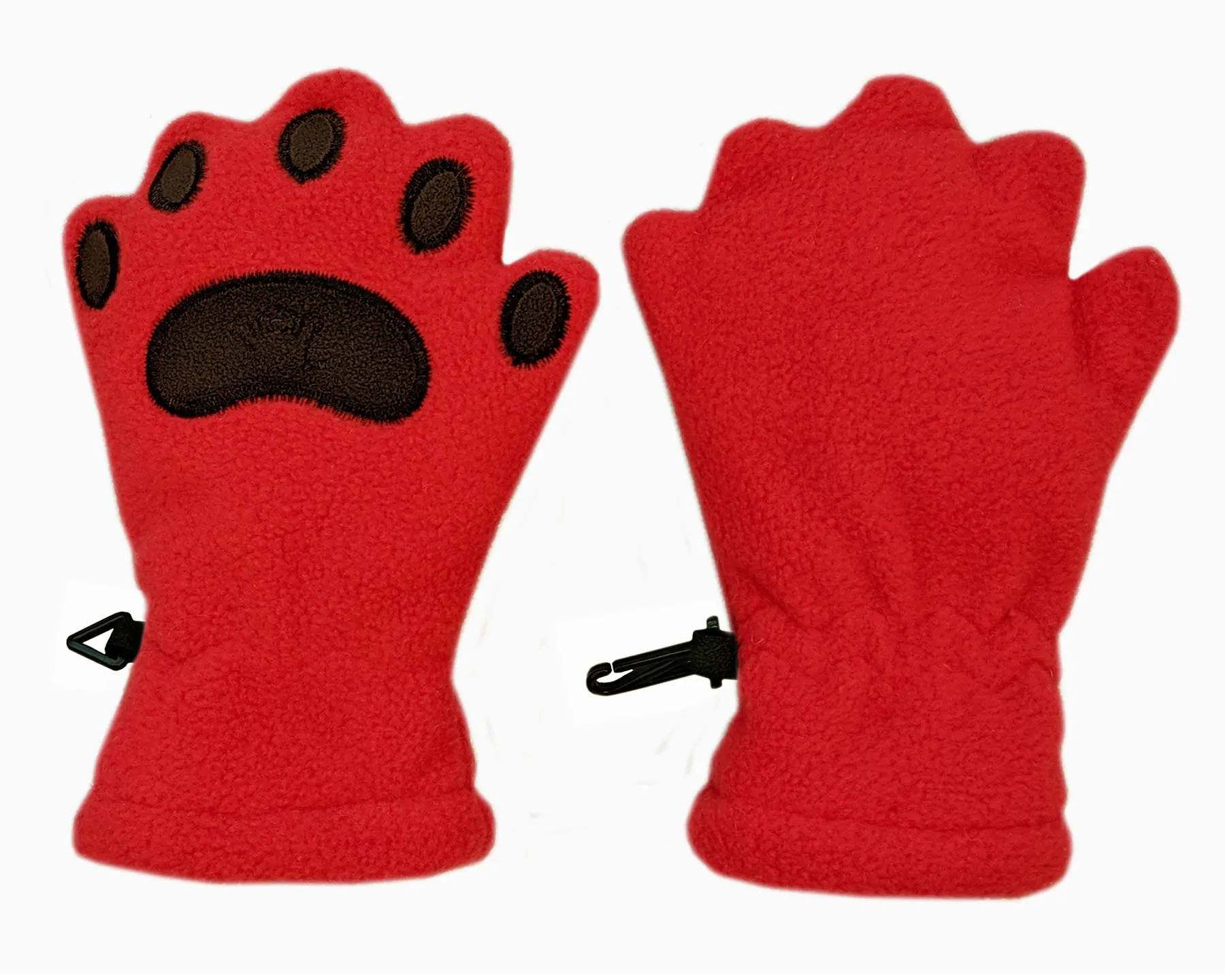 Infant & Todder Red Fleece Mittens