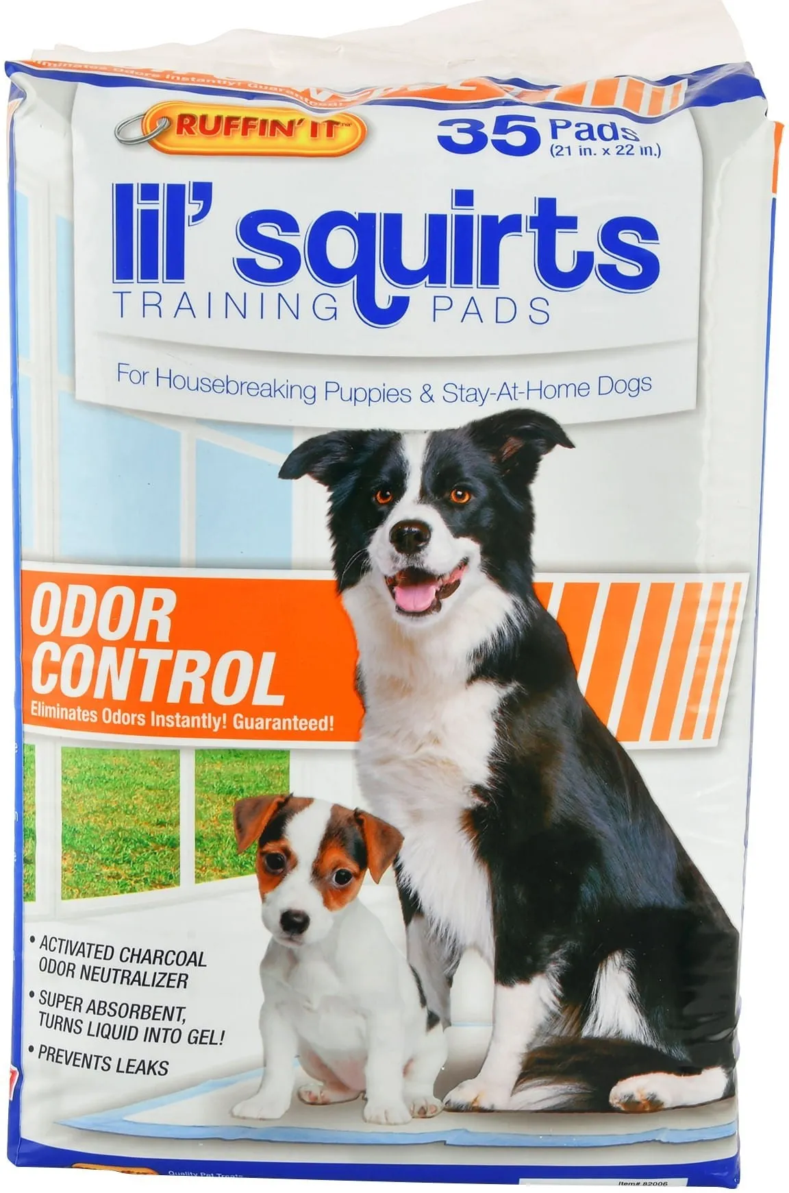 Lil' Squirts Training Pads with Activated Charcoal, 35 ct