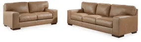 Lombardia Sofa and Loveseat in Tumbleweed