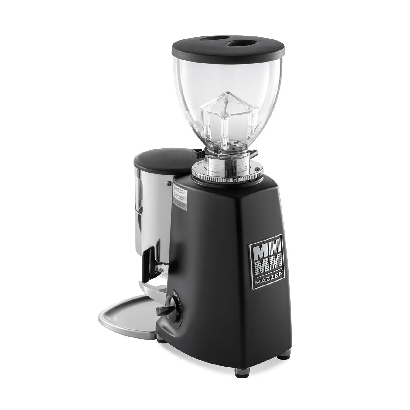 Mazzer Mini w/ Timer Switch Manual Doser Commercial Espresso Grinder - Black