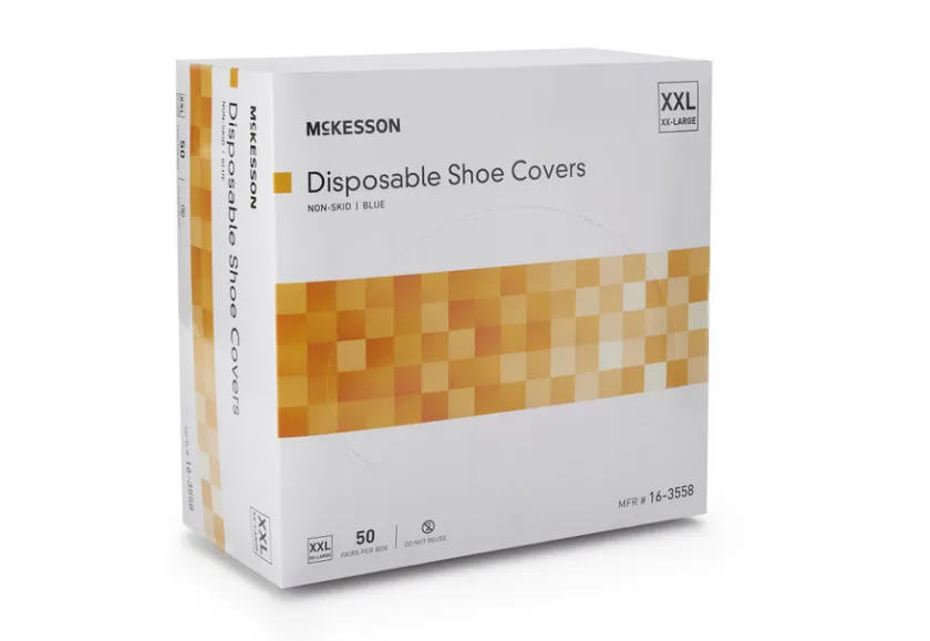 McKesson Shoe Cover - Non-Sterile, Blue