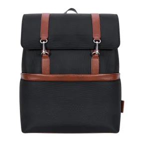 McKlein 17" Nylon Two-Tone Flap-Over Laptop Backpack