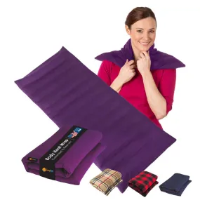 Microwavable Extra Large Body Heat Wrap, 10" x 24", Purple