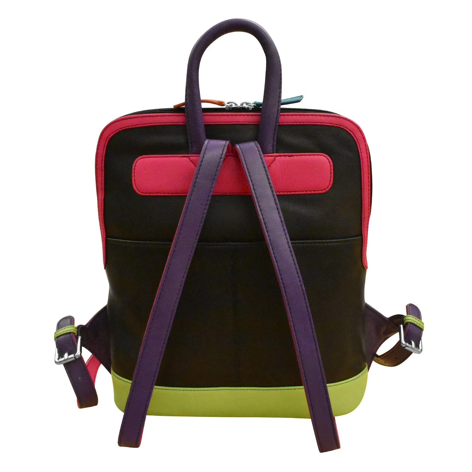 Multicolor Leather Backpack