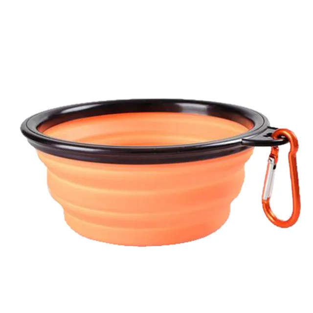 Pat and Pet Emporium | Pet Bowls | Collapsible Pet Bowl with Lid