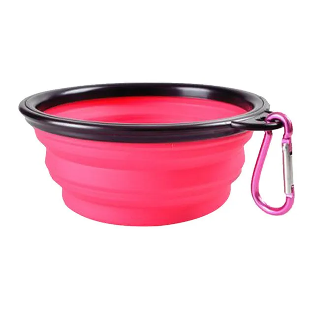 Pat and Pet Emporium | Pet Bowls | Collapsible Pet Bowl with Lid